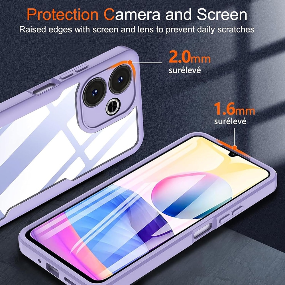 Husa pentru Xiaomi Redmi 13 / Poco M6 4G + Folie - Techsuit ColorVerse 360 Series - Black