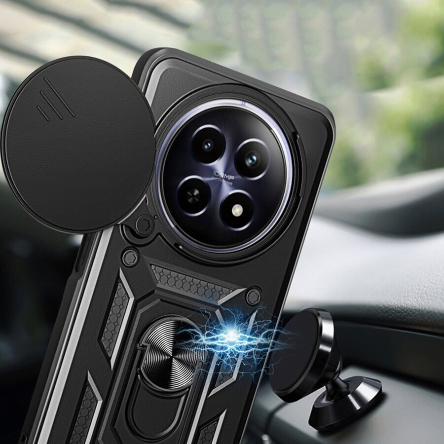 Husa pentru Oppo Reno12 F / Oppo Reno12 FS - Techsuit CamShield Series - Black