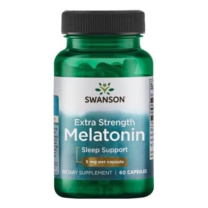 Swanson Melatonin Extra Erősség 5 mg 60 kapszula - Egészséges Alvásér