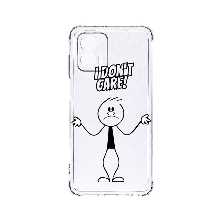 BestCase® Устойчив на удар калъф 1.5MM, съвместим с Motorola Edge 50 Fusion, I Don't Care, Устойчив на удари, Защита на камерата, AS 162