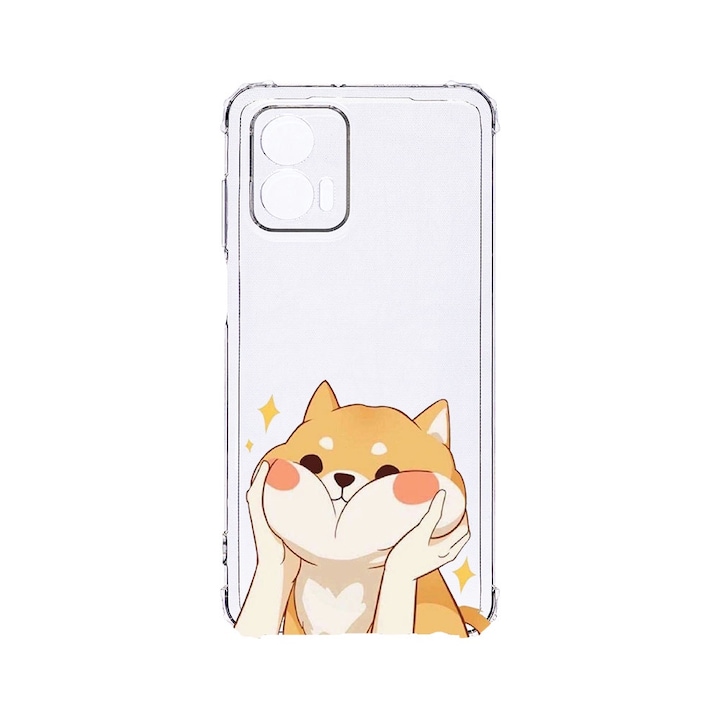 BestCase® Устойчив на удари калъф 1.5MM, съвместим с Motorola Edge 50 Fusion, емоджи - сладка котка, устойчив на удари, защита на камерата, AS 596