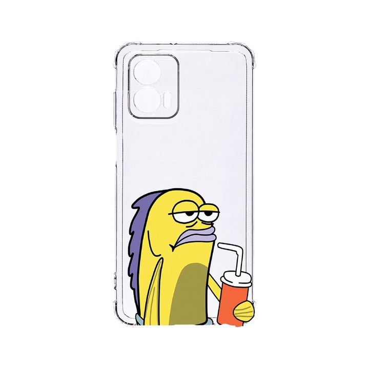 BestCase® Устойчив на удари калъф 1.5MM, съвместим с Motorola Edge 50 Fusion, Meme, Устойчив на удари, Защита на камерата, AS 652