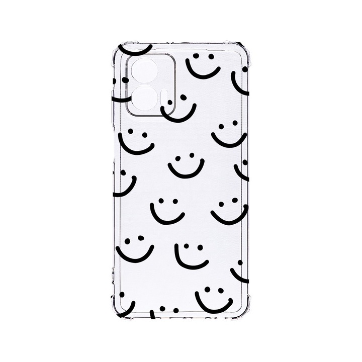 BestCase® Устойчив на удар калъф 1.5MM, съвместим с Motorola Edge 50 Fusion, усмивка, устойчив на удар, защита на камерата, AS 1056