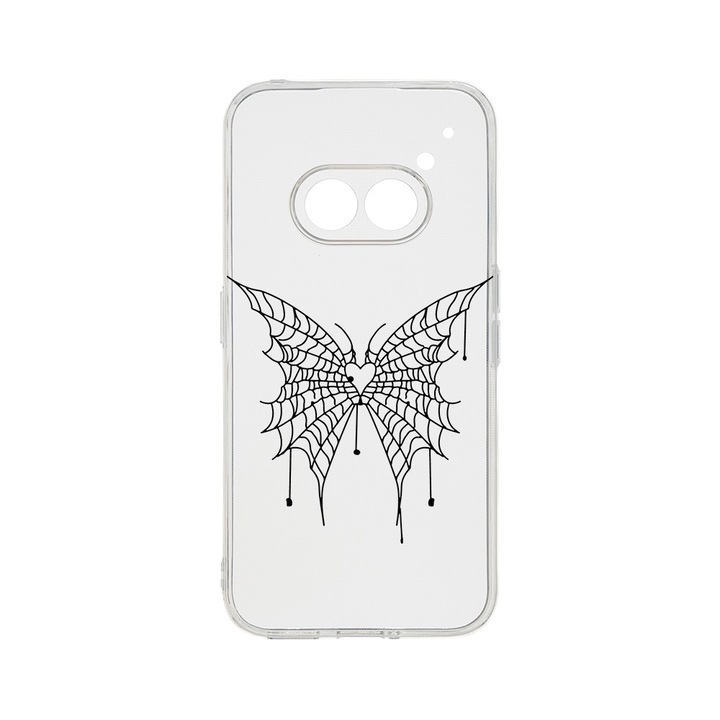 Силиконов калъф BestCase за Nothing Phone 2a, Butterfly, Camera Protection, Clear Silicon 2MM, Transparent T 1042