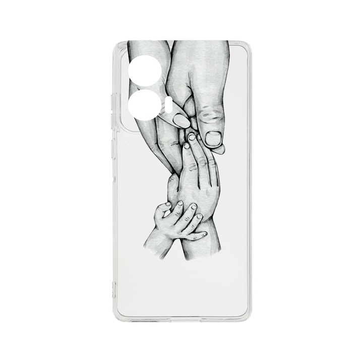 Силиконов калъф BestCase за Motorola Edge 50 Fusion, Family, Camera Protection, Clear Silicon 2MM, Transparent T 959