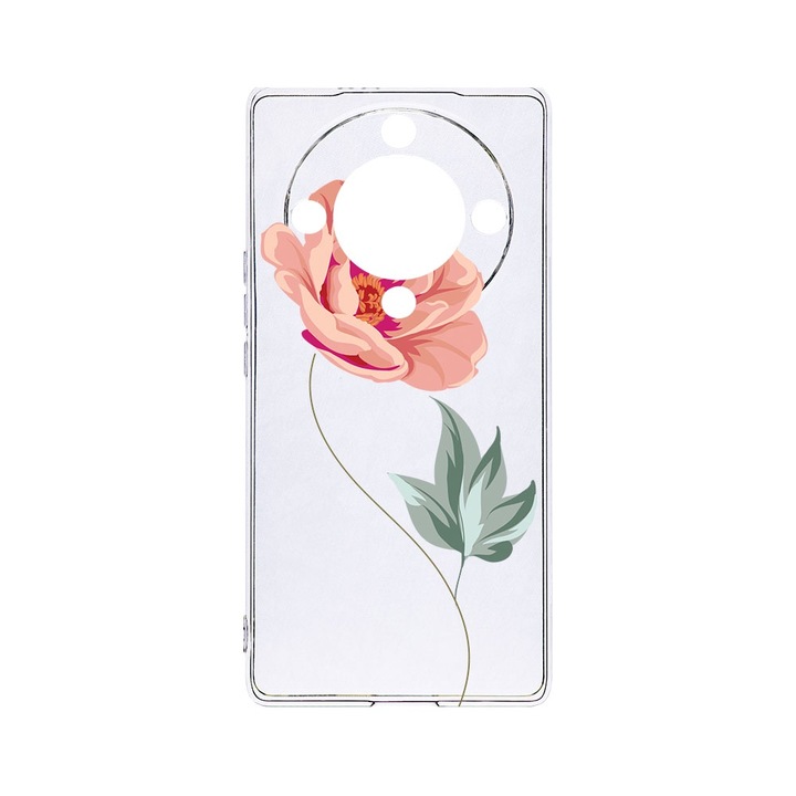 BestCase® Husa Clear Silicon 2MM, Compatibila Cu Honor Magic6 Lite / X9b / X50 5G, Rose, Antisoc, Protectie Camera, Margini ridicate pentru protectia ecranului, T 127