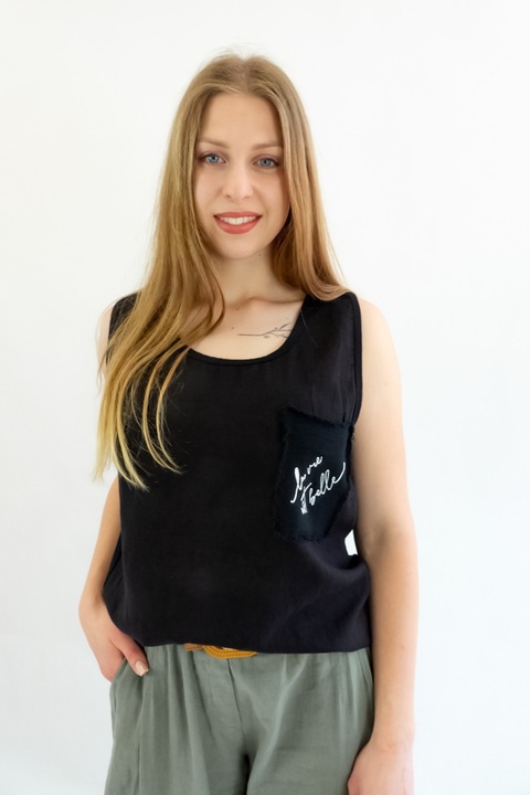 Maiou pentru dama, Bumbac, Negru, One Size INTL