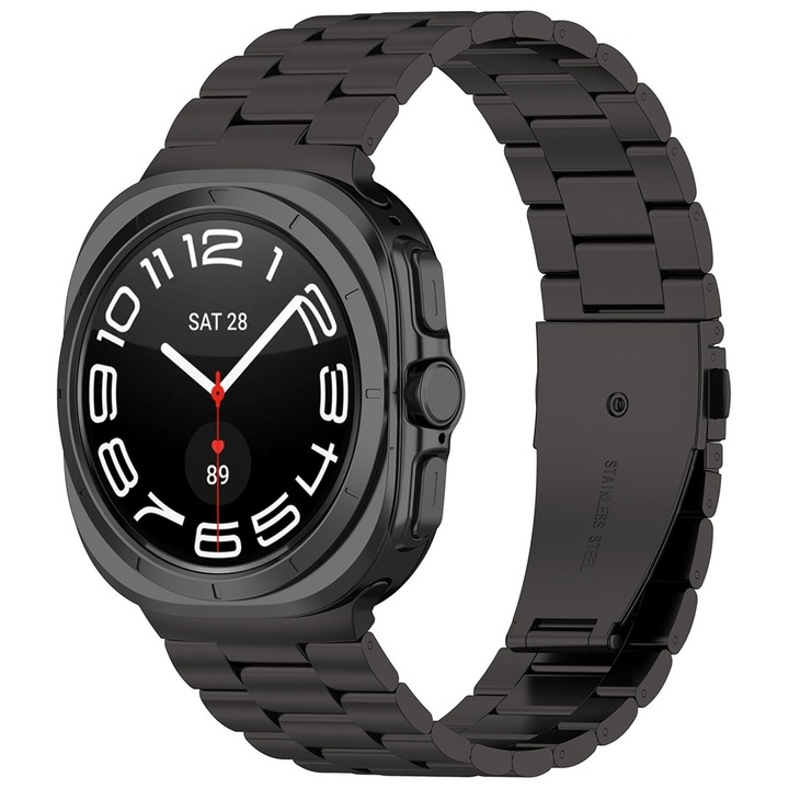 Curea pentru Samsung Galaxy Watch Ultra 47mm - Techsuit Watchband 35mm (W010) - Black