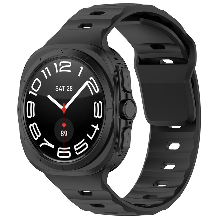 Curea pentru Samsung Galaxy Watch Ultra 47mm - Techsuit Watchband (W055) - Black