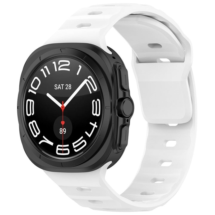 Curea pentru Samsung Galaxy Watch UltraA 47mm - Techsuit Watchband (W055) - White