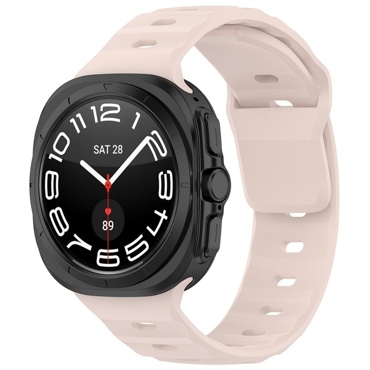 Curea pentru Samsung Galaxy Watch Ultra 47mm - Techsuit Watchband (W055) - Light Pink