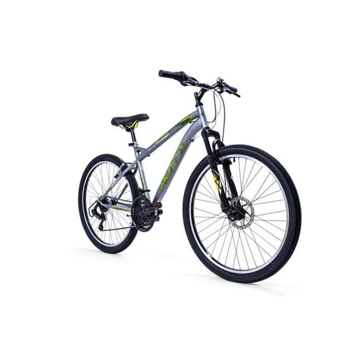 Bicicleta pentru tineret Huffy EXTENT, frane disc si V-brake, 18 viteze, 26 inch, argintiu
