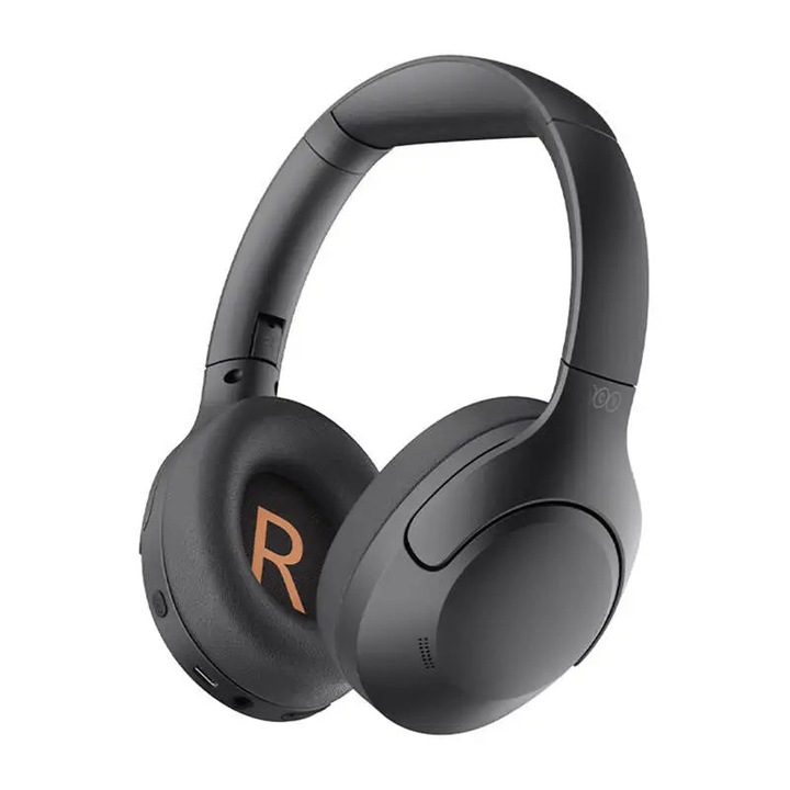 Casti Wireless QCY H3 Lite, ANC, Bluetooth 5.3, Negru, 60h autonomie