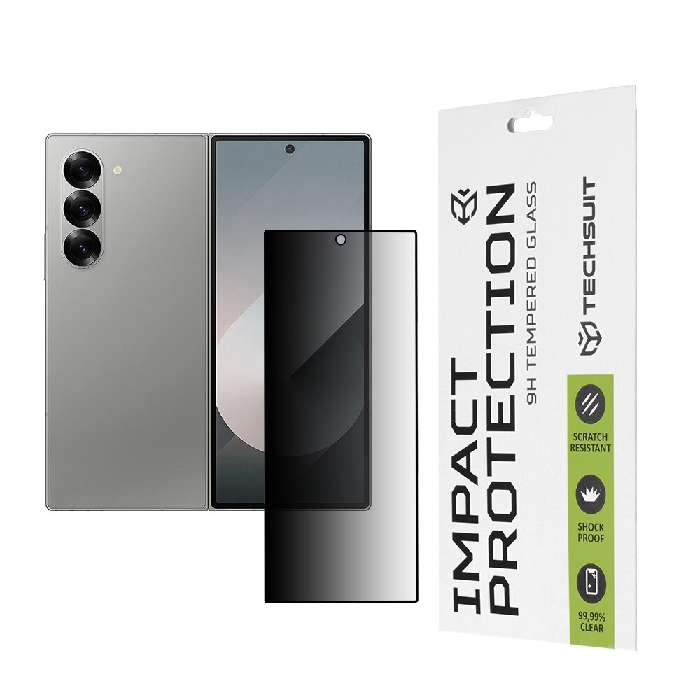 Folie pentru Samsung Galaxy Z Fold6 - Techsuit 111D Privacy Full Glue [Outside Screen] - Black