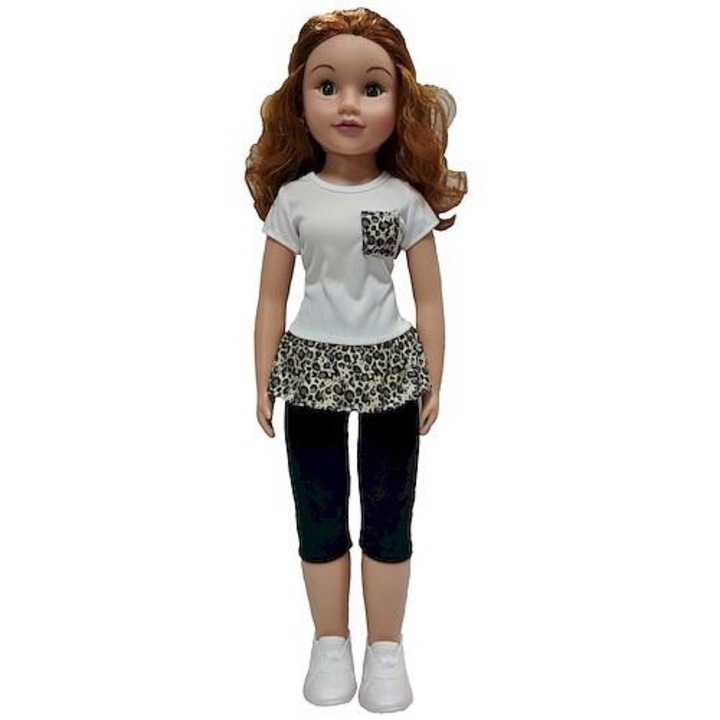 Sétáló Lala 70 cm Julka, SMILY PLAY, hosszú haj, kényelmes ruha