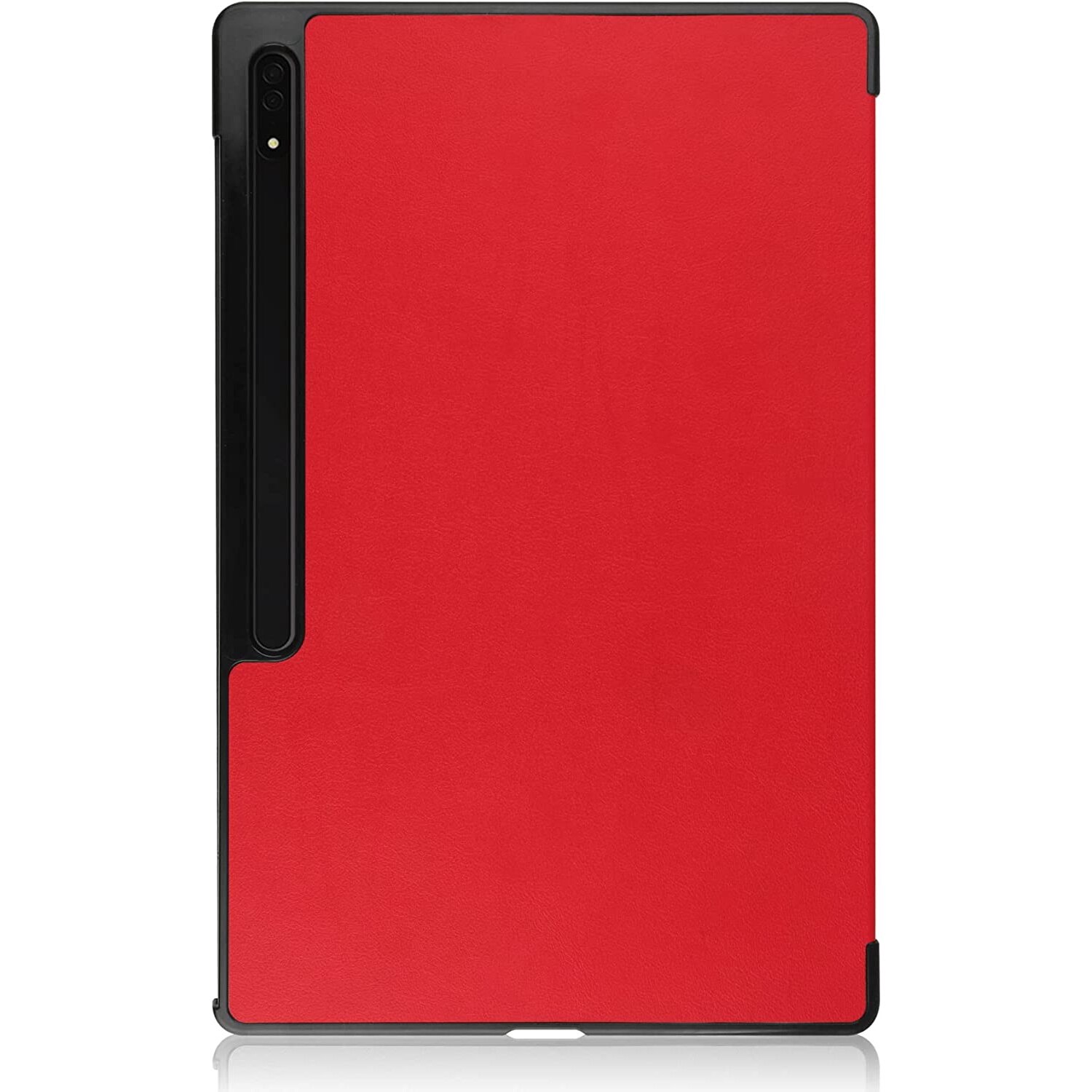Husa Slim Sigloo, Smart Cover, Trifold, pentru tableta Samsung Galaxy Tab S8(X700/X706) /S7 (T870/T875/T876B), 11inch, 2020-2022, model Simple Red