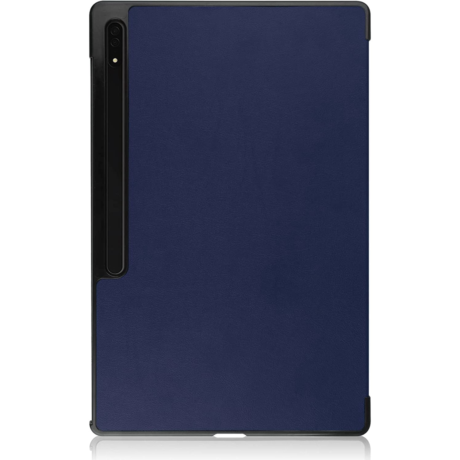 Husa Slim Sigloo, Smart Cover, Trifold, pentru tableta Samsung Galaxy Tab S10 Ultra, S9 Ultra, S8 Ultra, 14.6 inch, model Dark Blue