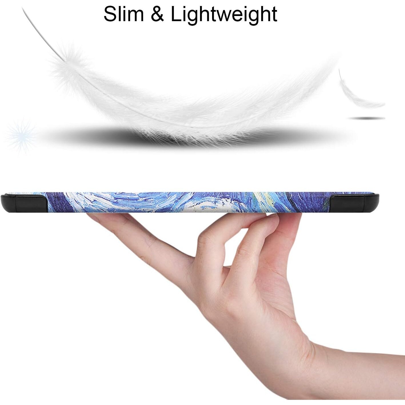 Husa pentru Samsung Galaxy Tab S9 / S9 FE / S10 FE UltraSlim de tip stand functie sleep/wake-up - starry night