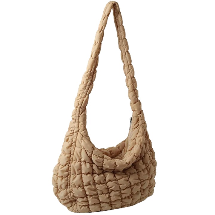 QttvbTna steppelt válltáska, nagy kapacitású, 35x28x6cm