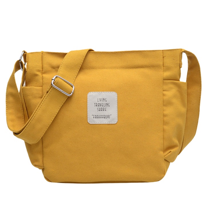 Többfunkciós bevásárlótáska, Jormftte, sárga, 37x10x28cm