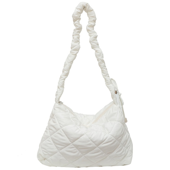 Pamut öltöny válltáska - fehér
