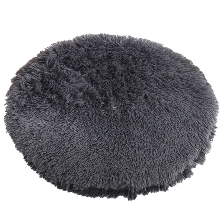 Covor pentru caini si pisici, Cozevdnt, bumbac, rotund, gri, 50cm, M