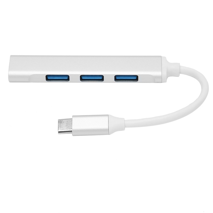 Mmgoqqt 4в1 USB хъб, 4 порта, алуминий