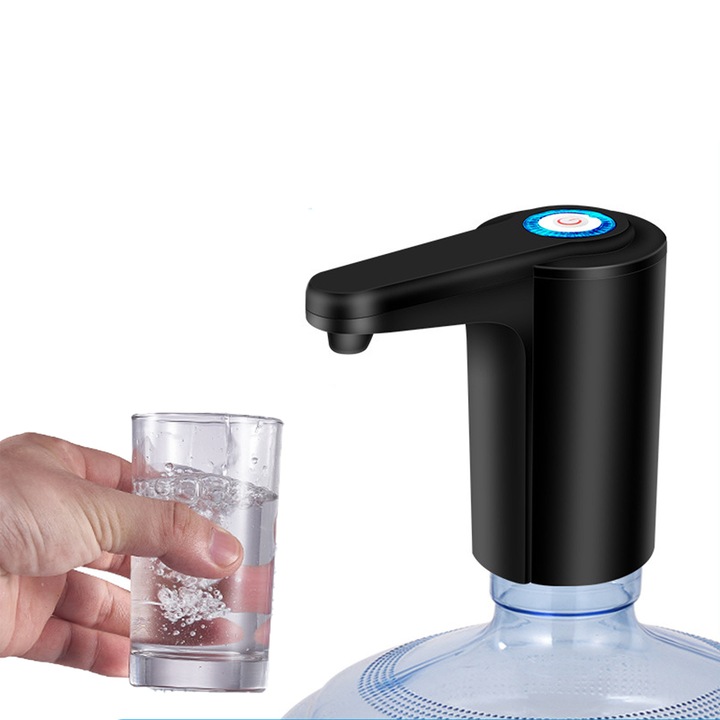 Pompa Portabila pentru Sticle cu Apa Enforose, Design Compact, Baterie Reincarcabila USB, Material Sigur, 2-5 Galoane