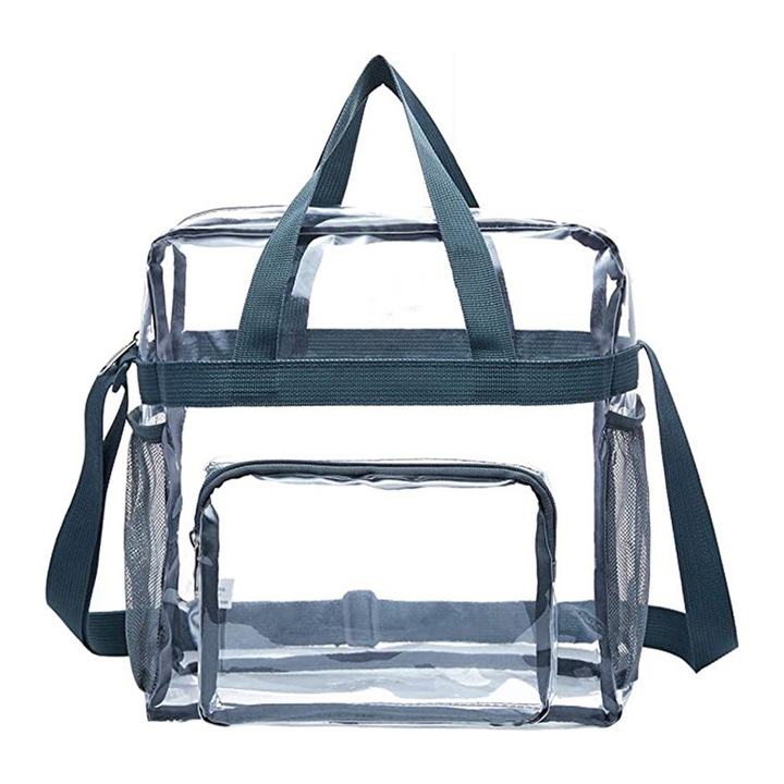 Jormftte átlátszó táska, 30.5x14x30.5cm, átlátszó