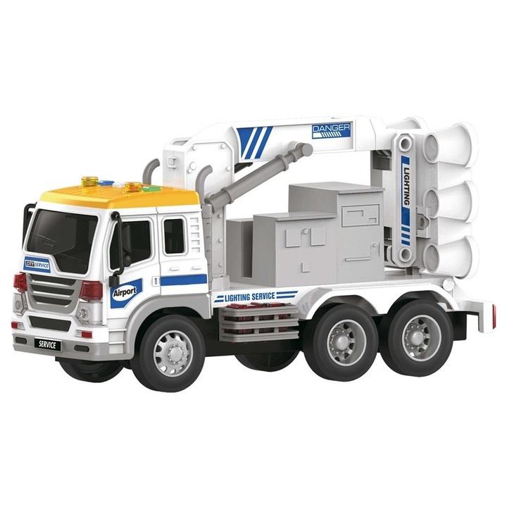 Teherautó, Madej, 1:16, fények és hangok, 32.5x12x19cm