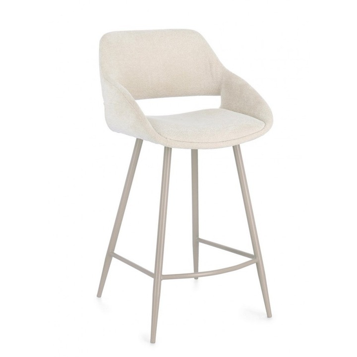 Set 2 scaune bar bej ivoire Florence 50x50x97 cm
