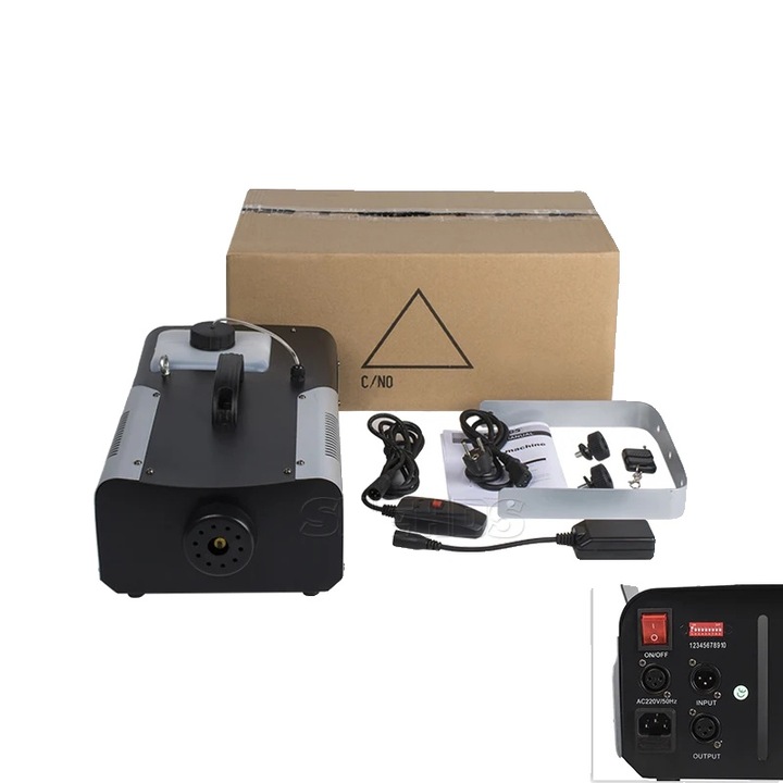 Masina de fum, putere 1500W, control DMX, priza EU