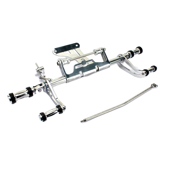 Suport Picior pentru Suzuki Intruder, Aluminiu 6061-T6, Polizat, 20x15x10cm