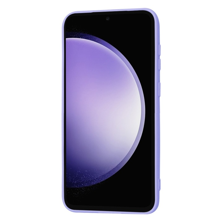 Magas védelmi tok Samsung Galaxy S23 FE, Timacontech, Q82, Canvas, Light Berry Purple telefonokhoz