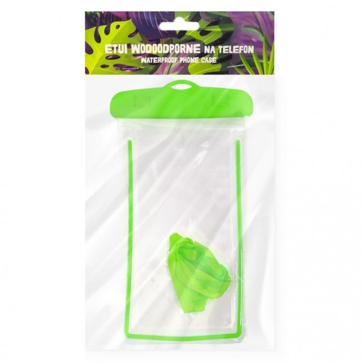 Водоустойчив калъф за телефон MCD, зелен, 200x110 мм