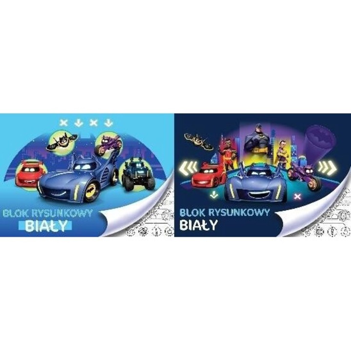 Bloc desen Beniamin Batman, A4, 20 foi, 80g/m², alb