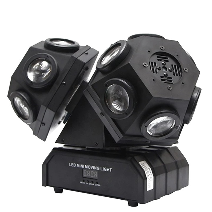 Színpadi lámpa, 200W, RGBW 4IN1 LED, lézereffektus, 50x45x40cm, 5 kg