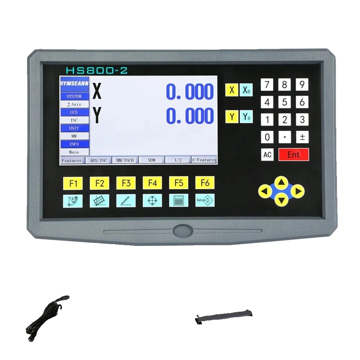2-tengelyes digitális kiolvasó DRO, széles feszültségtartomány, nagy kompatibilitás, HS800-2