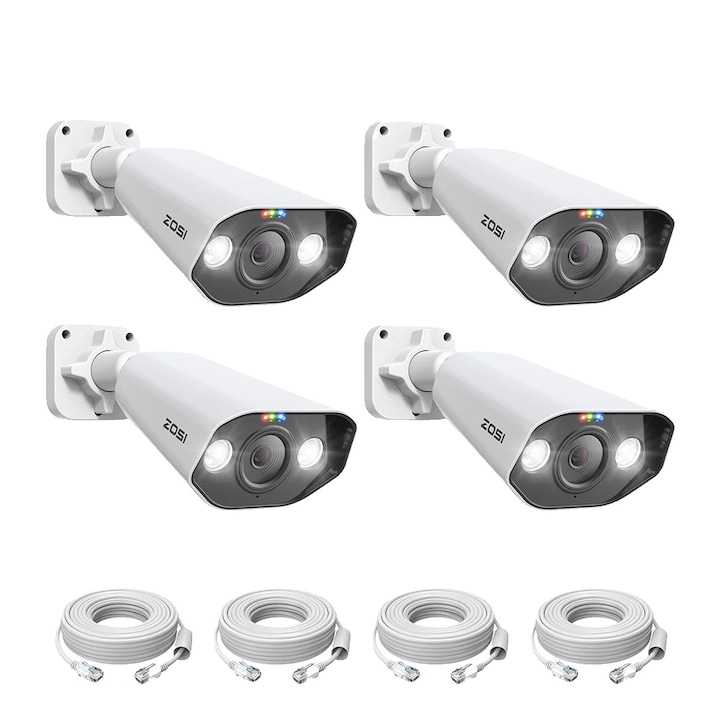Set supraveghere video, 1080P, Viziune nocturna 30m, Rezistent la intemperii IP66, 1TB, 255x236x44mm