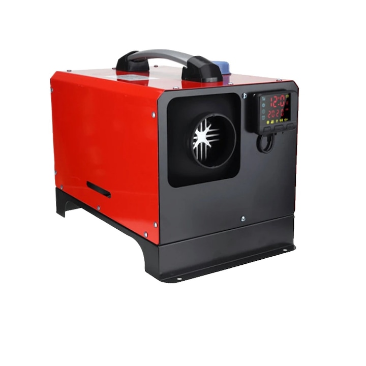 Incalzitor Diesel 8000W, control automat temperatura, rosu, 14x10x9 inch