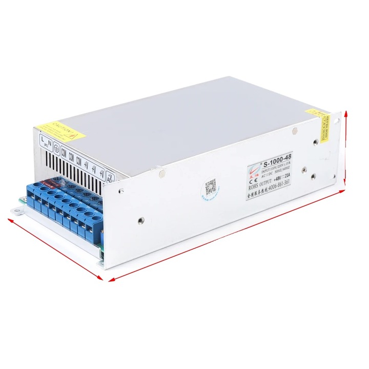 Sursa de alimentare, 1000W, 20A, IP63, 48V, 1.42kg