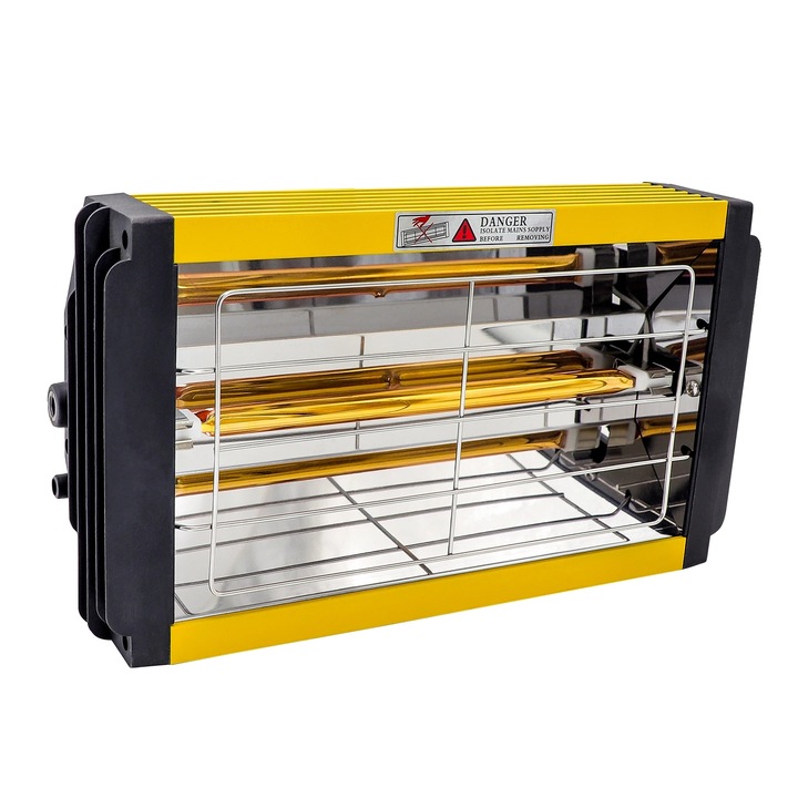 Infravörös festékszárító lámpa, 1000W, 300x200mm, alumínium, 220V, szett