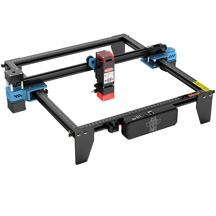 Masina de gravat laser TTS-55 Pro, viteza 30000mm/min, precizie 0.1mm, suport materiale variate, 300x300mm