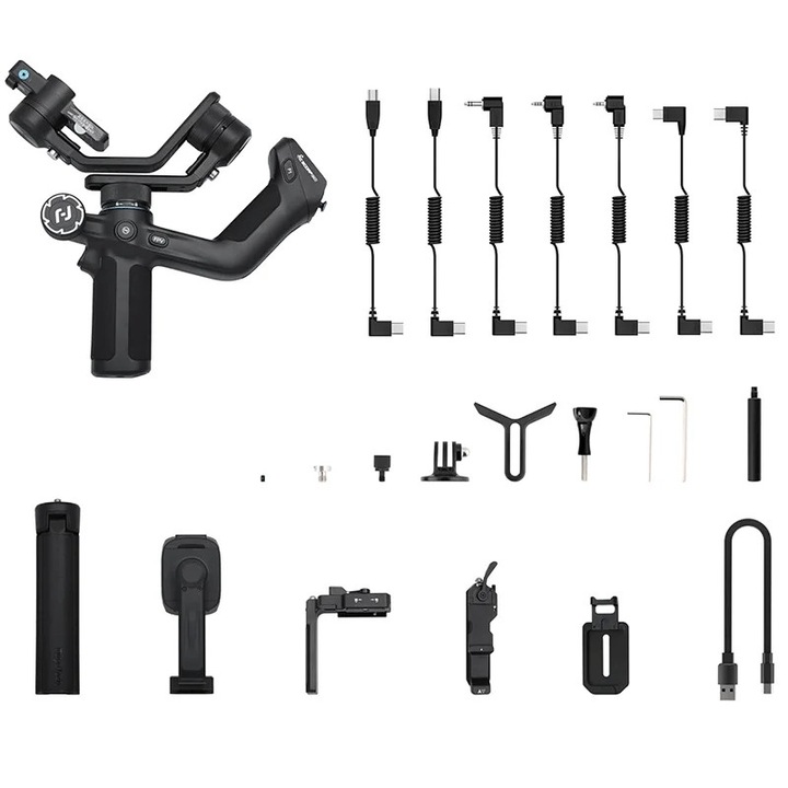 Stabilizator imagine, SCORP Mini 2, 3 axe, Bluetooth, negru, 247.6x59.8x234.8mm