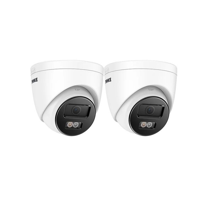 Camera de securitate PoE 12MP, Detectare avansata a miscarii, IP67 Rezistent la intemperii, 2BUC