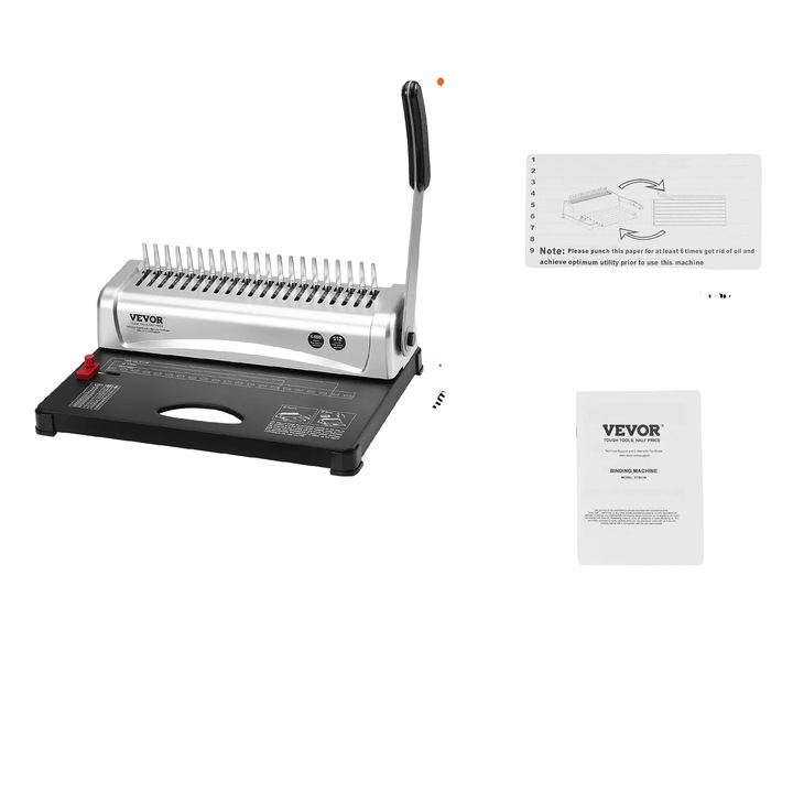 Aparat de indosariat, capacitate 450 coli, perforare 21 gauri, multicolor, 385x274x345mm