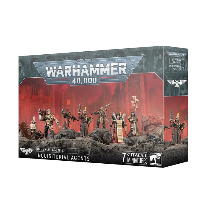 Warhammer 40000 játékbővítés, Inquisitorial Agents, Games Workshop, 73 darab, szürke