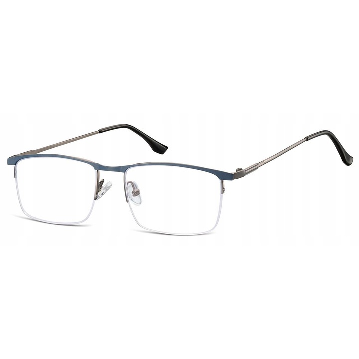 Ochelari de vedere Sunoptic 892B, unisex, rectangulari, granat-grafit, 54x17x145mm