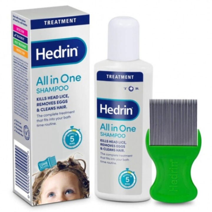 Sampon antipaduchi Hedrin All in One, 100ml, fara pesticide