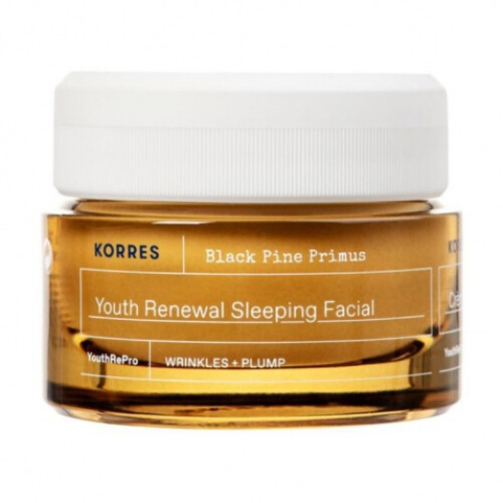 Crema de Noapte pentru Ten Matur, Korres Black Pine Primus, 40ml